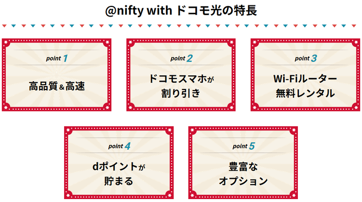 6日間限定!@nifty with ドコモ光で16,000円相当もらえる♪についてのイメージ画像